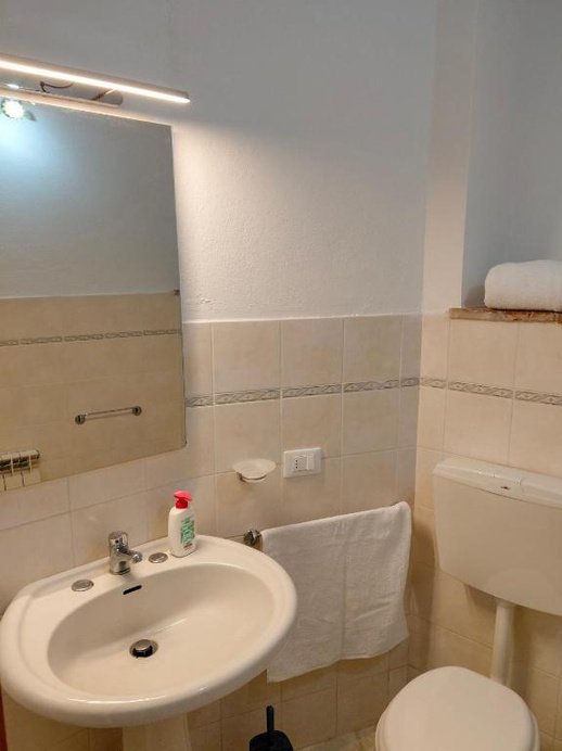 Bagno con lavabo e WC